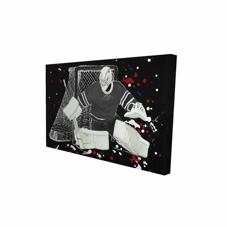 FONDO 20 x 30 in. Goalkeeper Hockey Goal-Print on Canvas FO2795825